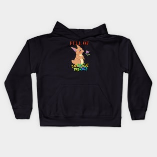 Full of Intrusive Thoughts Bunny Kids Hoodie